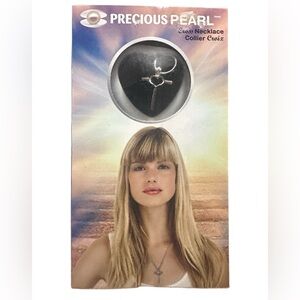 Precious Pearl Cross Necklace